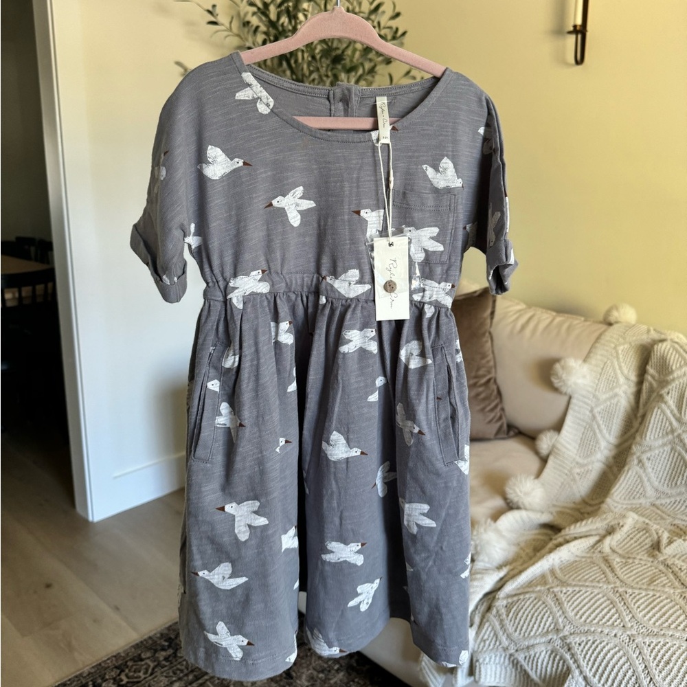 Rylee +cru size 2/3 dress. soft material. Button back. Stretch . Fits like 3t